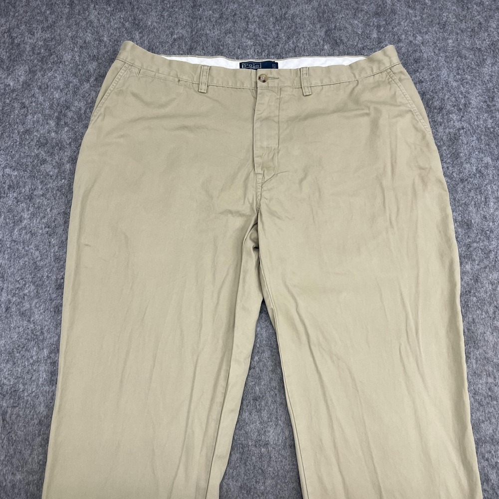 Polo Ralph Lauren Pants Mens 38x32 Beige Suffield Chino Classic Fit Preppy - Picture 6 of 15